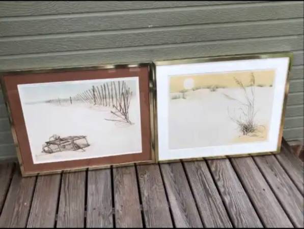 Framed Signed Numbered Lithograph Prints 1