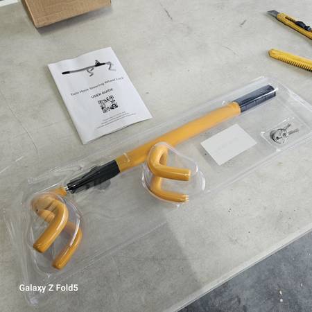 Twin Hook Steering Wheel Lock – Model 6009L (Yellow) 1
