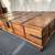 Stunning Antique Trunk Coffee Table Set 16 thumbnail