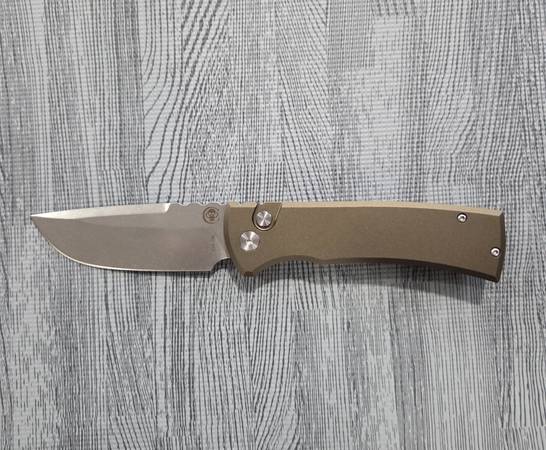 Side opening Auto knife aluminum handle 1