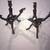 Matching Pair of Vintage African Hand-Carved Wood Unity Sculpture | Th 1 thumbnail