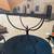 Rustic rusty sturdy wrought iron plant stand with glass top 5 thumbnail