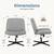 Criss Cross Armless Office Chair No Wheels Computer Swivel Height Adju 2 thumbnail