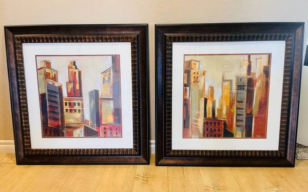 Framed Hanging Art - 33” x 33” 1