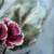 Original Watercolor of Ruby Pansies Matted and Marked in Gold Gilt Frame  21.25 6 thumbnail