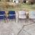 Mid Century Chairs, 2 blue, 2 grey, walnut, by Boling Chair $65each! 2 thumbnail