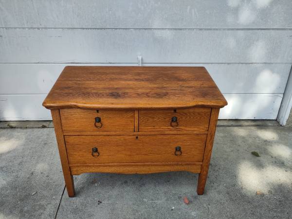 Heirloom solid oak sideboard (credenza, console, dresser, hutch, etc) 1