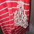 2X KONTROL Orange & White Striped Blouse w/ Lace Sleeve Accents 3 thumbnail