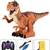 TEMI Remote control T-Rex dinosaur with simulated flame spray , walks 2 thumbnail