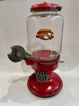 Columbus Model "A" Peanut Dispenser w/ RARE SLUG EJECTOR 1930’s antique gumbal 1