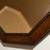 Vintage Octagonal Mirror Oak Wood Frame 4 thumbnail