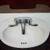 BATHROOM SINK White Porcelain With Faucet  Drain Water Connections 2 thumbnail