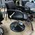 Professional Salon Styling Chair - Hydraulic Black Leather Chair w/ Chrome Base 2 thumbnail