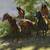 HOWARD TERPNING - THE STRAGGLERS - OIL ON CANVAS PAINTING - 36" X 24" 5 thumbnail