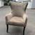 Soft Brown Velour Accent Chair w/Pillow 4 thumbnail