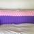 1980s Hand Crocheted Afghan, Lavender & Pink 2 thumbnail