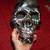 HALLOWEEN silver SKULL plastic Skeleton Scary Holiday Head Decoration 6 thumbnail