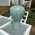 Tall Vintage Korean Celadon Craquelure Glaze Vase Flying Cranes  12" 9 thumbnail