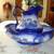 Vintage Flow Blue Staffordshire Water Pitcher & Wash Basin-GREAT Cond. 1 thumbnail