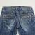 clash jeans womens size 9 distressed blue denim leopard trim studded zipper pock 3 thumbnail