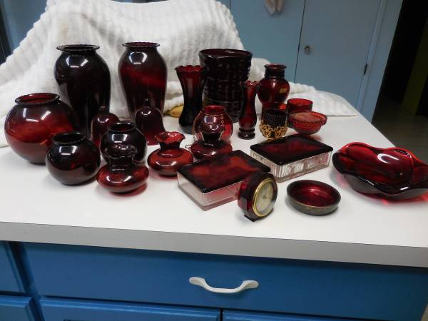 Beautiful Red Glass Collection 1