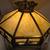 Antique Rare Slag Glass Ceiling Fixture W/Sailboat Theme 5 thumbnail