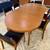 Refinished Mid Century Danish Teak Round/Oval Dining Table 11 thumbnail
