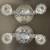 Vintage Fostoria Double Candlestick Navarre Etched Glass Flowers Base 3 thumbnail
