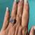 Diamond Moissanite  Cushion cut hidden halo Engagement ring 2 thumbnail