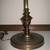 Vintage Statement Solid Brass/Copper Floor Lamp Glass Shelf 4 thumbnail