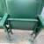 DETROIT RED WINGS Hockey Olympia Stadium Green Leather 2 Chair Seats 8 thumbnail
