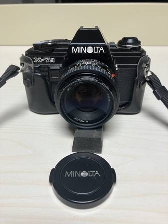 Minolta X-7A 35mm Camera with Minolta 50mm Lense, Made in Japan. 1