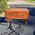 Antique Solid Cherry Harvest Table with Drop Down Sides 21 thumbnail