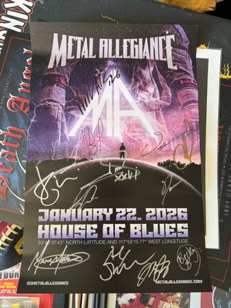 Signed poster - 2026 metal allegiance 1
