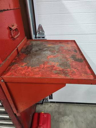 Vintage CRAFTSMAN? Toolbox Folding Hanger Side Shelf Tray 1