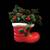 Vintage Christmas Ceramic Santa Boot Planter Plus Holly 6 thumbnail