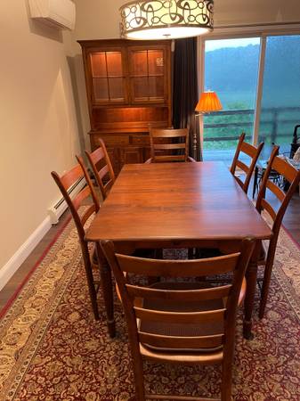 Cherry Wood Dining Set 1