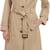 London Fog Women's Dingle Breasted Long Trench Coat Medium Khaki NEW 1 thumbnail
