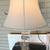 Clear Glass Lamp & White Shade 5 thumbnail