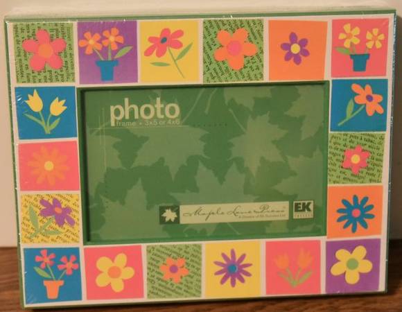 NEW Funky Flowers 3 x 5 or 4x6 Photo Frame (3) 1