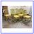 Mcguire Furniture Pistachio Bamboo + Leather Dining Table + Set Of Eig 11 thumbnail