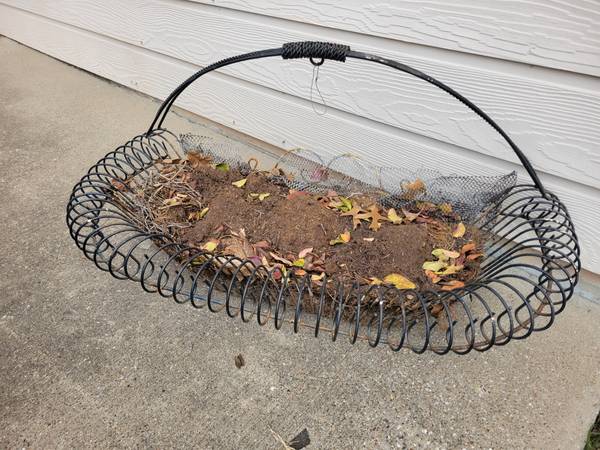Large window box pot planter wired basket 1