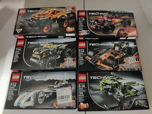 New LEGO Technic sets. - $150 (menlo park)63471439162627121