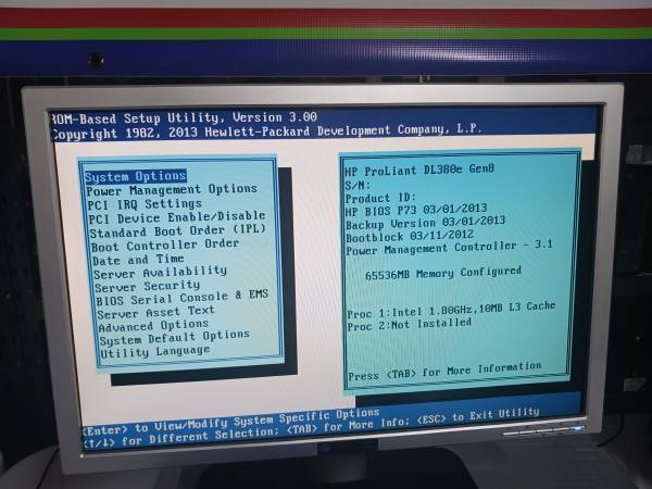 Server HP PROLIANT DL380e GEN8 With 64gb Ram memory - $175 (Kennedale TX)63471252255235122