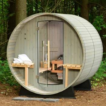 Barrel Sauna Outdoor 4 person great condition 1