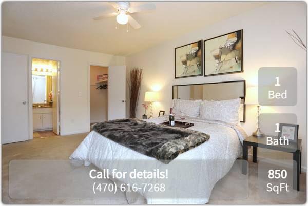 $995 / 1br - 850ft2 - A touch of modern living: 1 BR, 850 Sq Ft. (Stone Mountain - Near Stone Mountain Plaza)63964127586179122