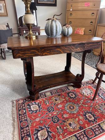 Empire Tiger Oak Library Table 1