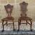 20th century renaisance style oak side chairs 1 thumbnail