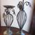 Pair of Metal Wire Art Pillar Candle Holders 2 thumbnail