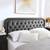 Velvet Button Headboard Barely Used 1 thumbnail